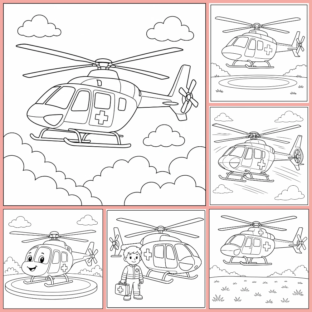 Gratis Ambulance Helicopter Kleurplaten Om Te Printen PDF Voor Alle