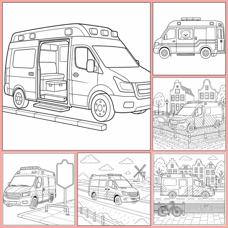 Gratis Ambulance Kleurplaten Om Te Printen PDF Voor Alle