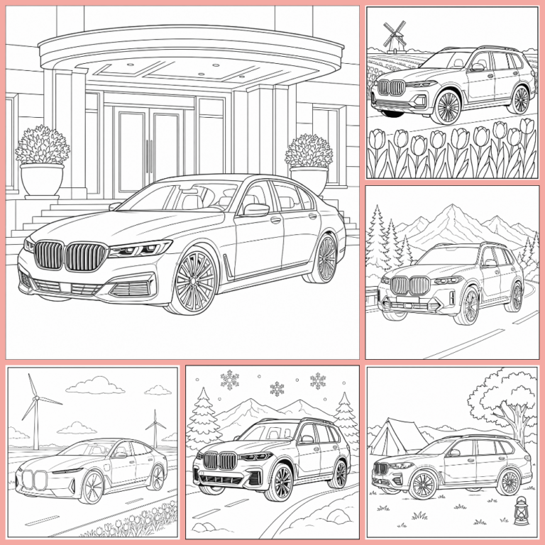 Gratis Auto Bmw Kleurplaten Om Te Printen PDF Voor Alle