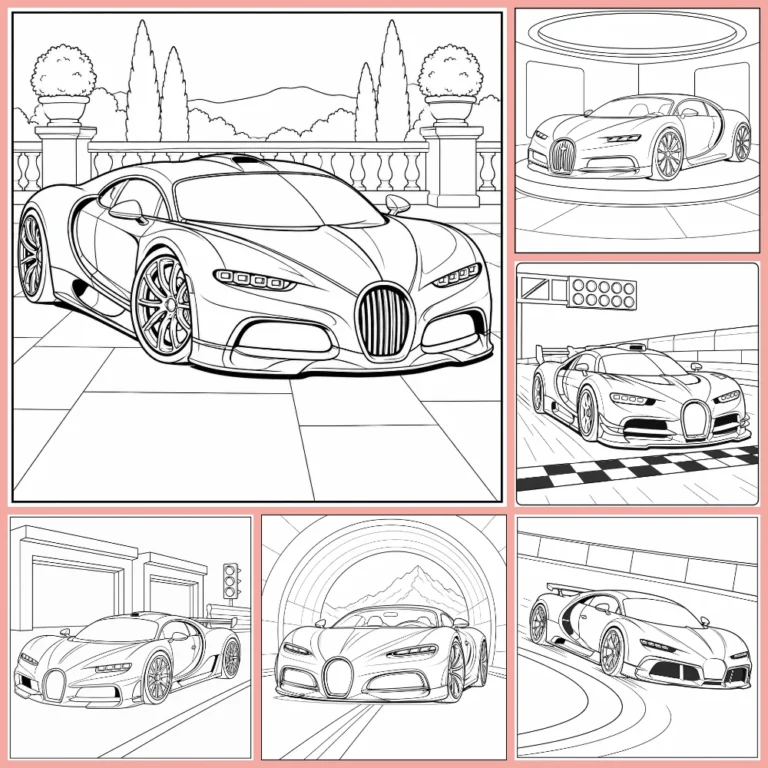 Gratis Auto Bugatti Kleurplaten Om Te Printen PDF Voor Alle