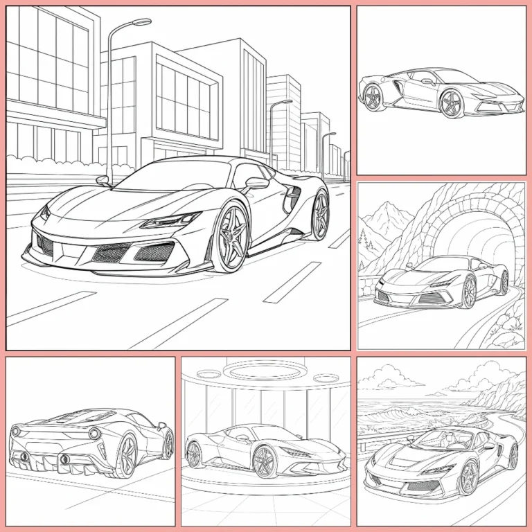 Gratis Auto Ferrari Kleurplaten Om Te Printen PDF Voor Alle
