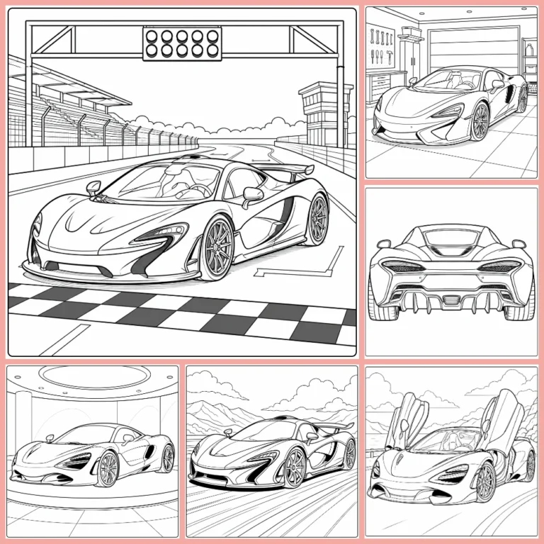 Gratis Auto Mclaren Kleurplaten Om Te Printen PDF Voor Alle