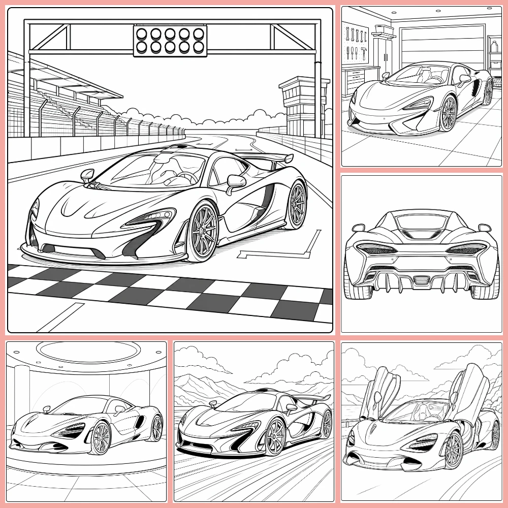 Gratis Auto Mclaren Kleurplaten Om Te Printen PDF Voor Alle