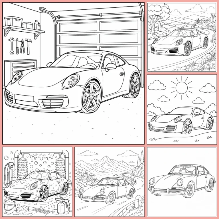 Gratis Auto Porsche Kleurplaten Om Te Printen PDF Voor Alle