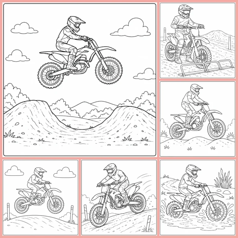 Gratis Crossmotor Kleurplaten Om Te Printen PDF Voor Alle