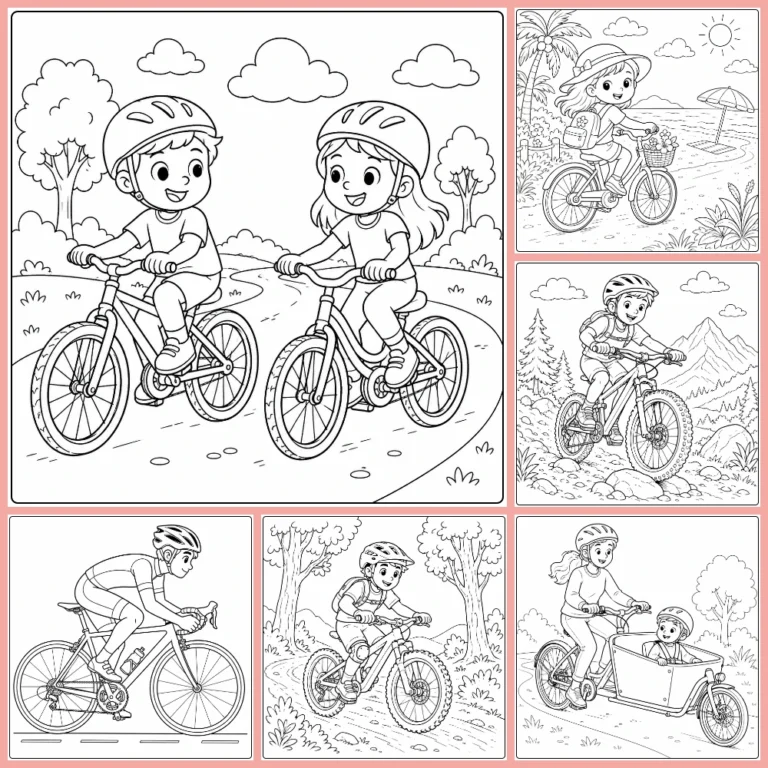 Gratis Fiets Kleurplaten Om Te Printen PDF Voor Alle