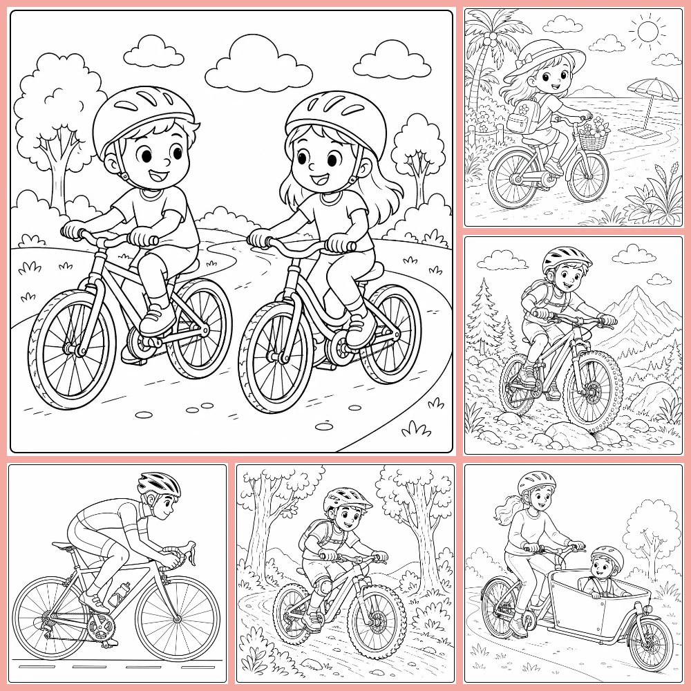Gratis Fiets Kleurplaten Om Te Printen PDF Voor Alle
