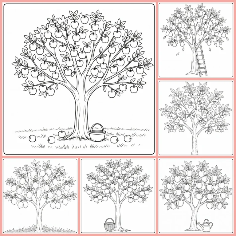Gratis Fruitbomen Kleurplaten Om Te Printen PDF Voor Alle