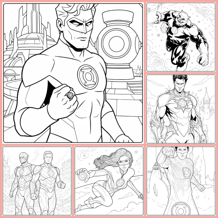 Gratis Green Lantern Kleurplaten Om Te Printen PDF Voor Alle