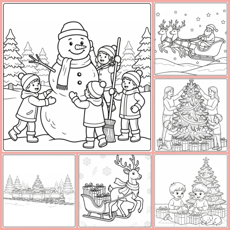 Gratis Kerst En Nieuwjaar Kleurplaten Om Te Printen PDF Voor Alle