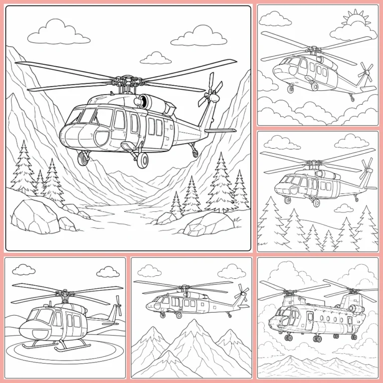 Gratis Leger Helikopter Kleurplaten Om Te Printen PDF Voor Alle