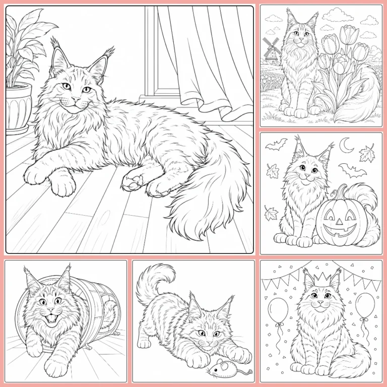 Gratis Maine Coon Kleurplaten Om Te Printen PDF Voor Alle