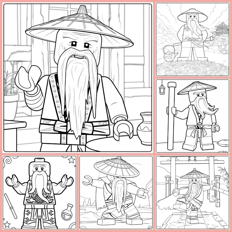 Gratis Master Wu Ninjago Kleurplaten Om Te Printen PDF Voor Alle