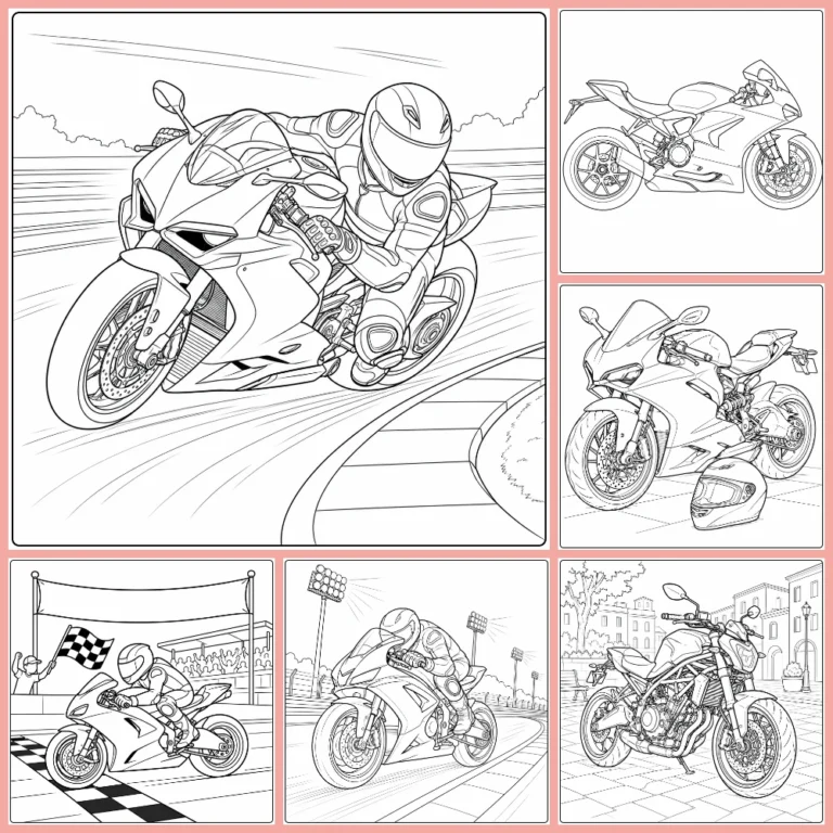 Gratis Motor Ducati Kleurplaten Om Te Printen PDF Voor Alle