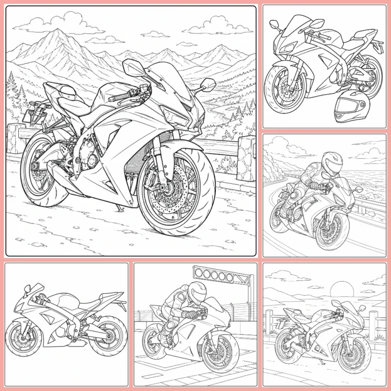 Gratis Motor Kawasaki Kleurplaten Om Te Printen PDF Voor Alle