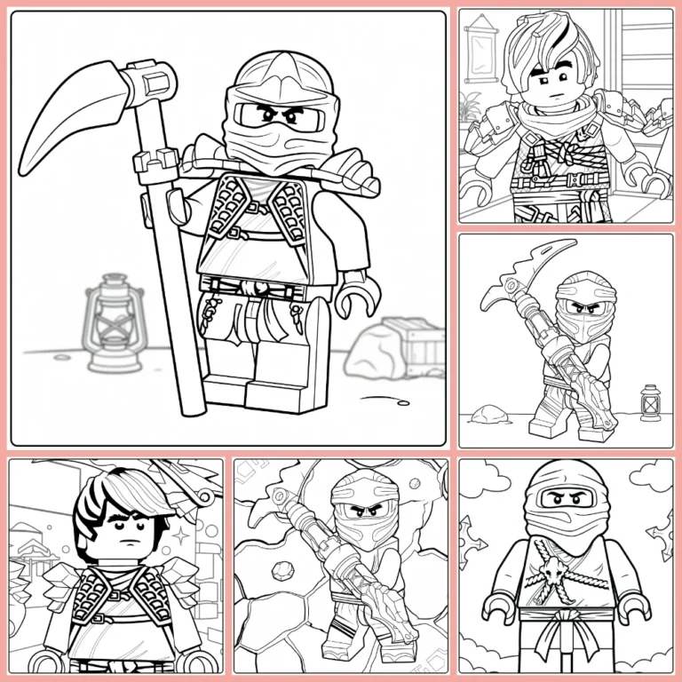 Gratis Ninjago Cole Kleurplaten Om Te Printen PDF Voor Alle
