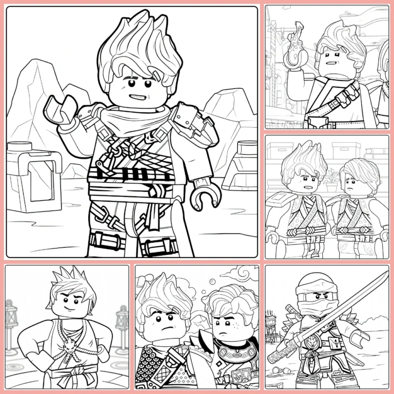 Gratis Ninjago Kai Kleurplaten Om Te Printen PDF Voor Alle