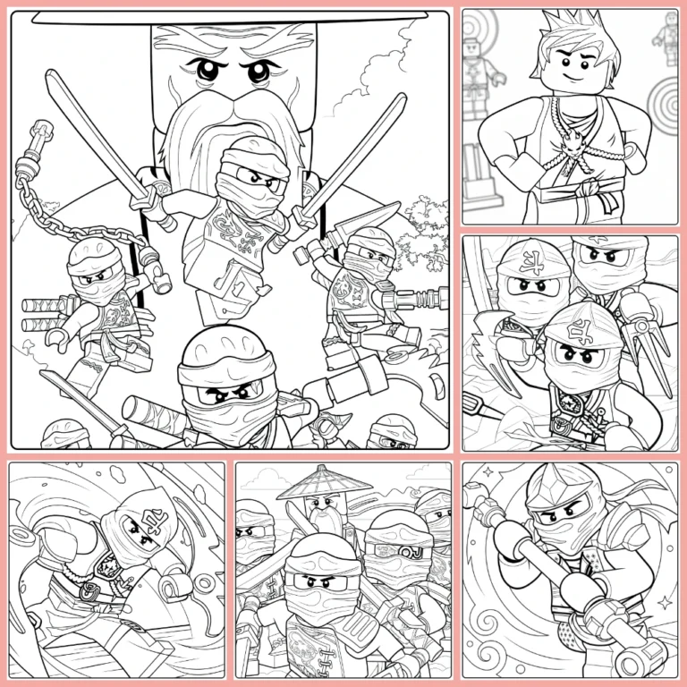 Gratis Ninjago Kleurplaten Om Te Printen PDF Voor Alle