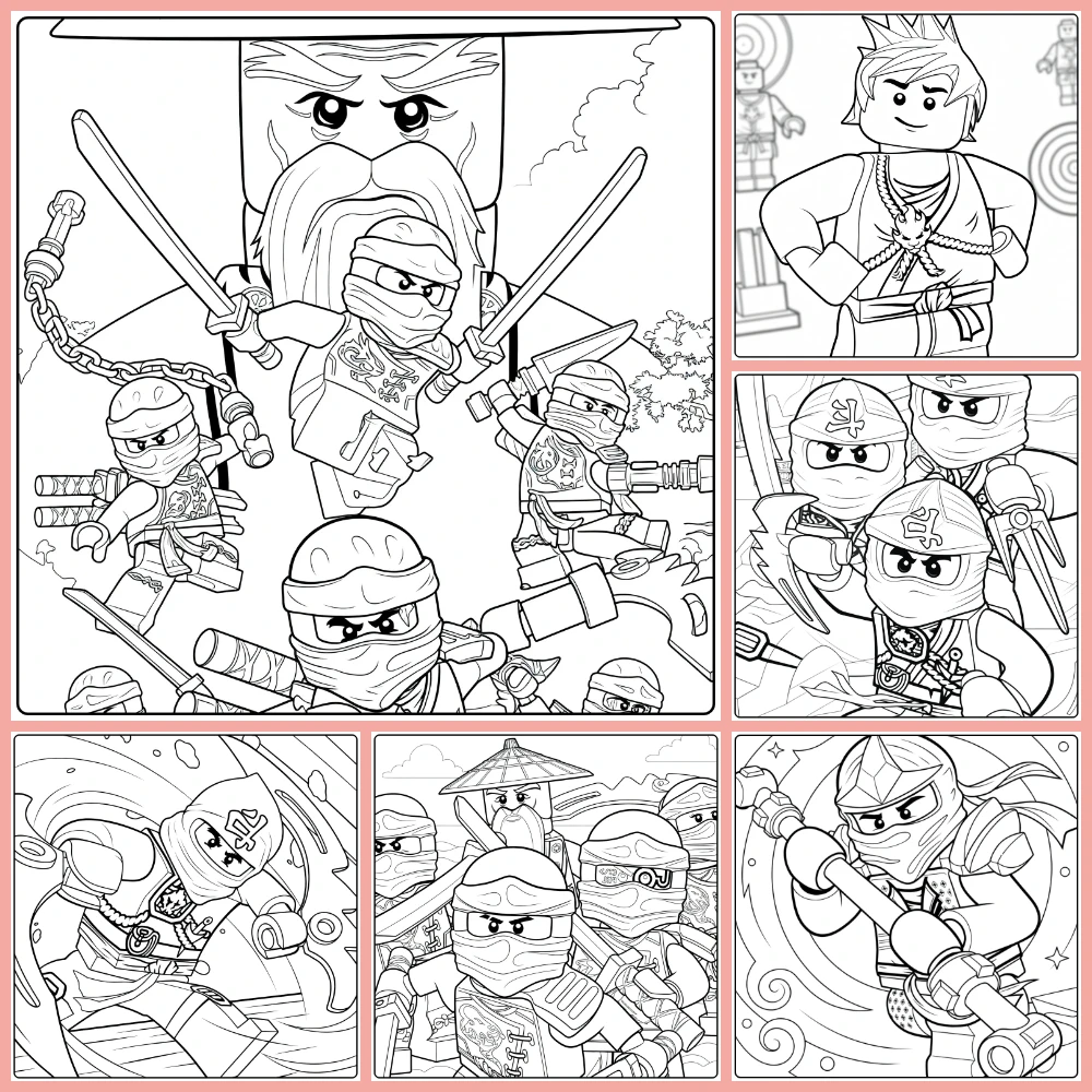 Gratis Ninjago Kleurplaten Om Te Printen PDF Voor Alle