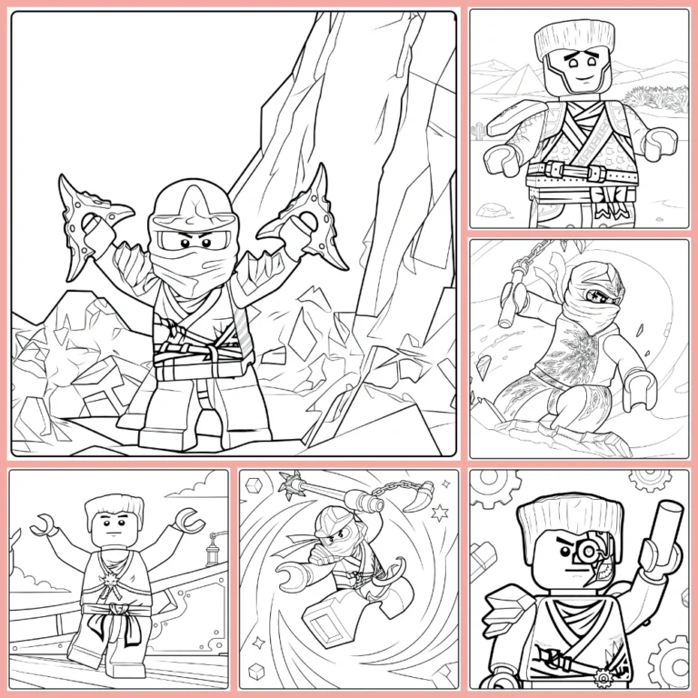 Gratis Ninjago Zane Kleurplaten Om Te Printen PDF Voor Alle