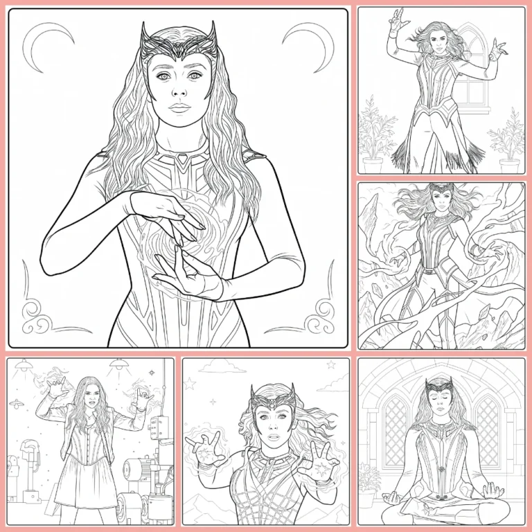Gratis Scarlet Witch Kleurplaten Om Te Printen PDF Voor Alle