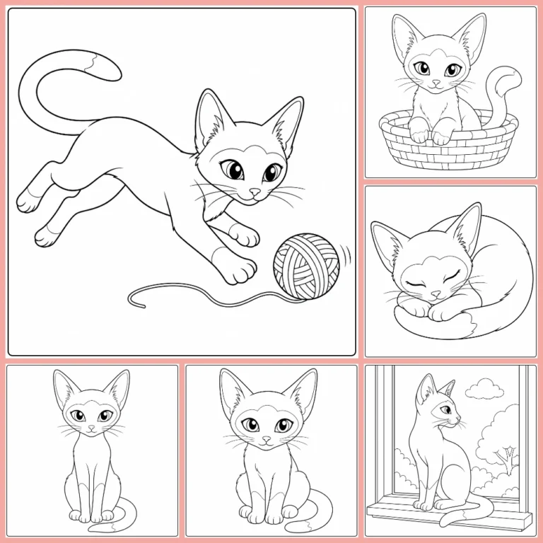 Gratis Siamese Kat Kleurplaten Om Te Printen PDF Voor Alle