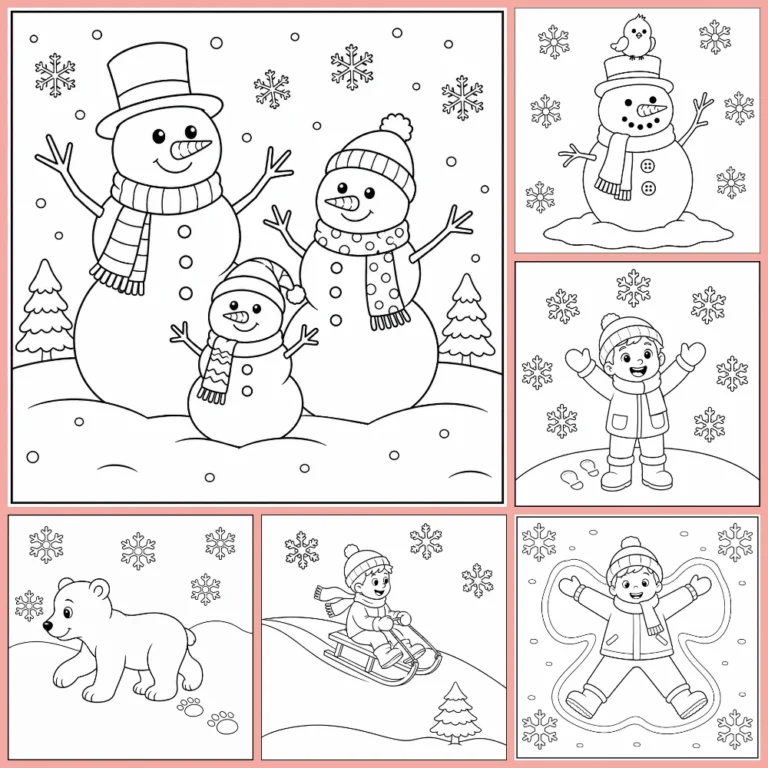 Gratis Sneeuw Kleurplaten Om Te Printen PDF Voor Alle