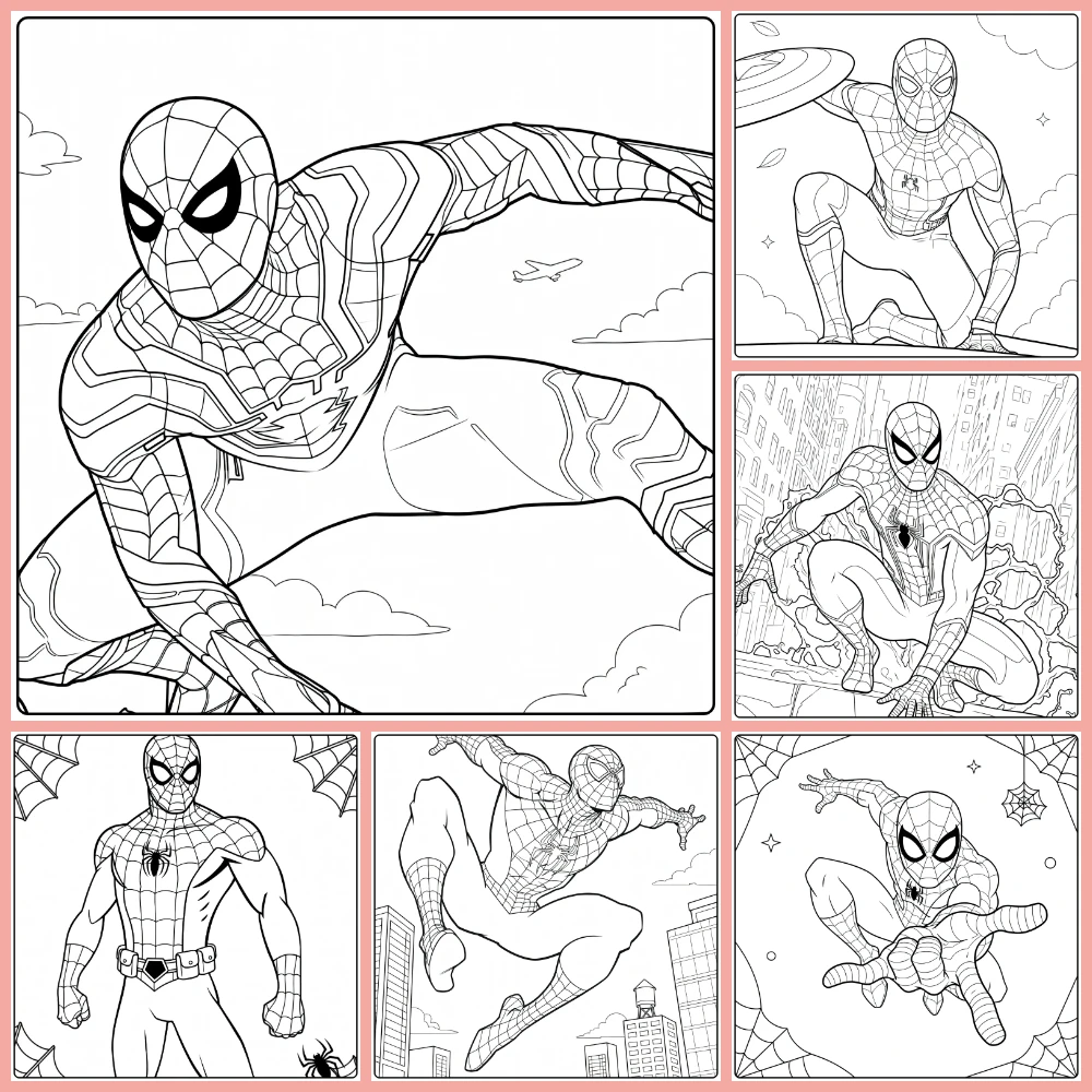 Gratis Spiderman Kleurplaten Om Te Printen PDF Voor Alle