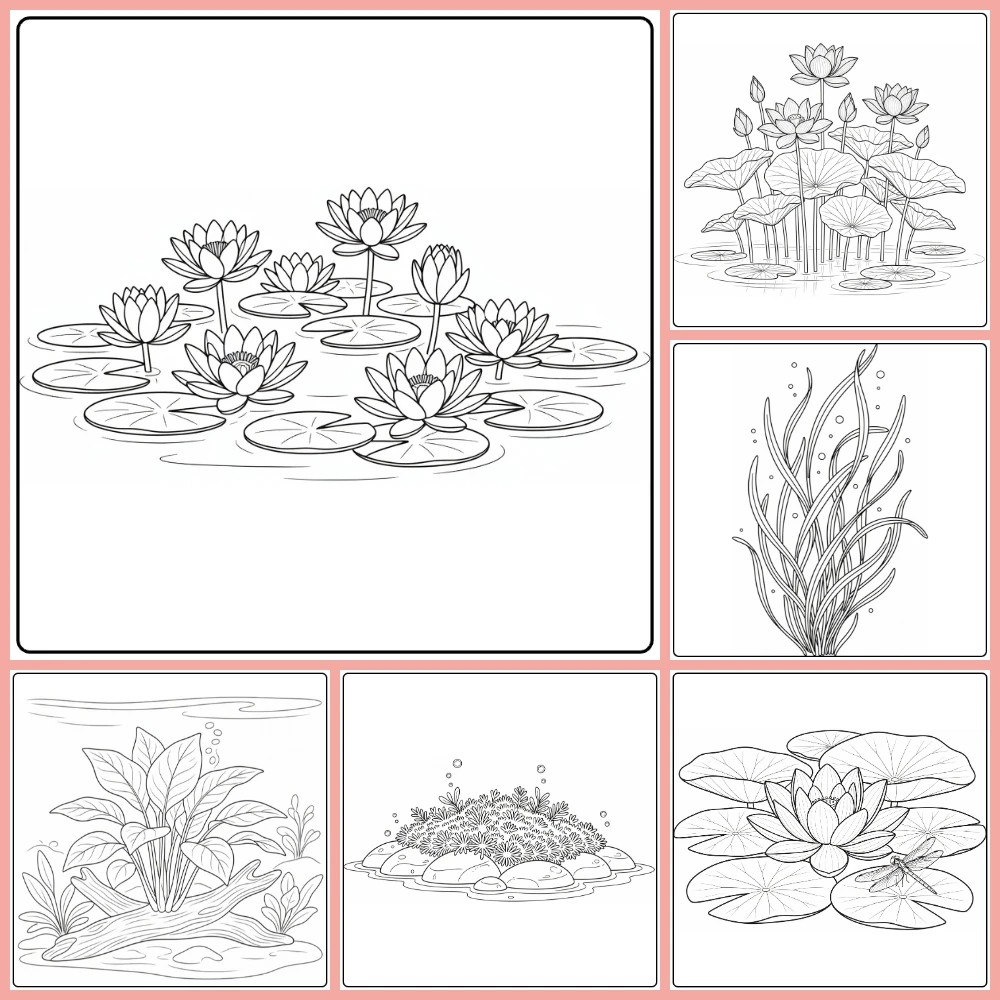 Gratis Waterplanten Kleurplaten Om Te Printen PDF Voor Alle