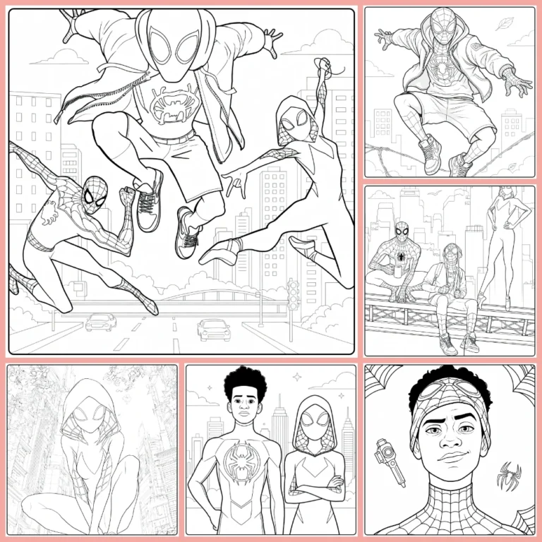 Gratis Spider Man Across The Spider Verse Kleurplaten Om Te Printen PDF